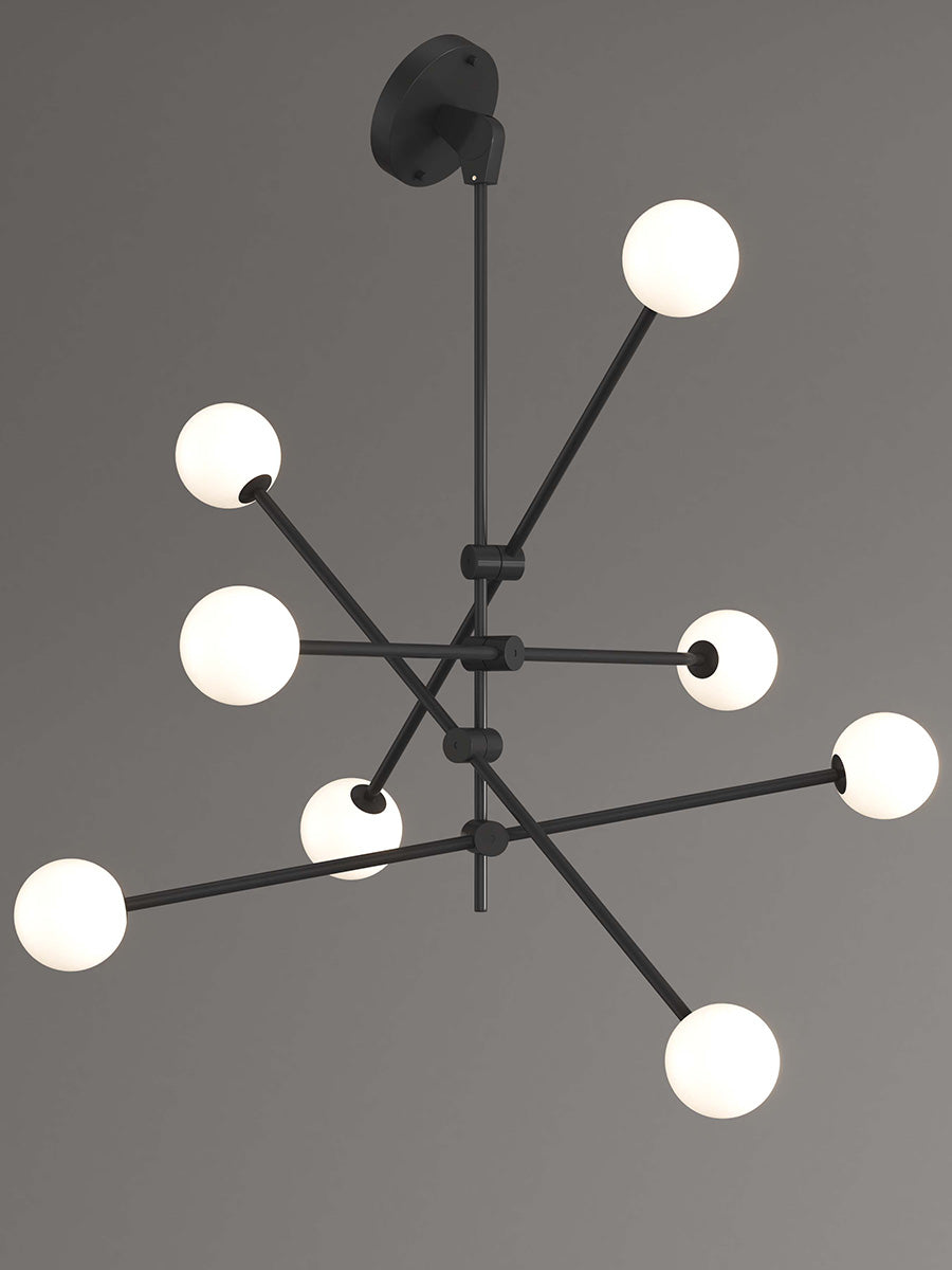 8 light mid-century sputnik chandelier
