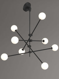 8 light mid-century sputnik chandelier