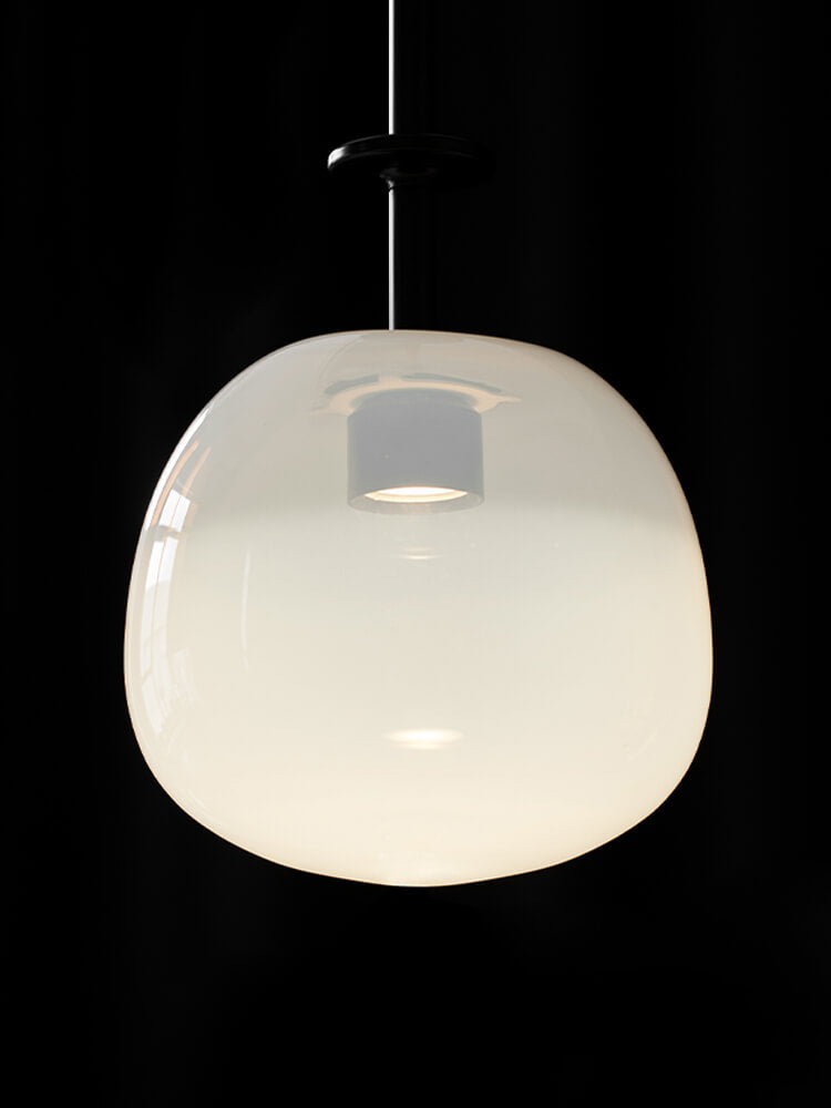 Gentle Glow Of Opal Glass Ball Pendant Lighting