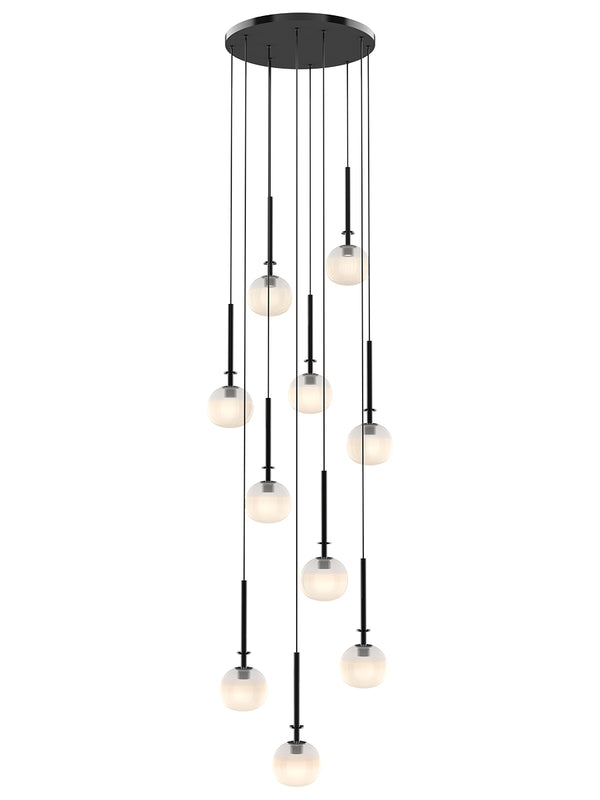 multi cream glass globe pendant lighting