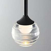 single glass globe pendant light