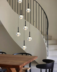 Lake Ripple Globe Pendant Light