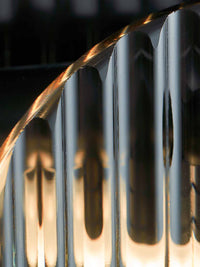 glass lampshade of modern linear pendant light