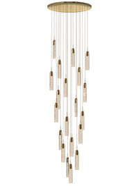 luxury flake crystal pendant light