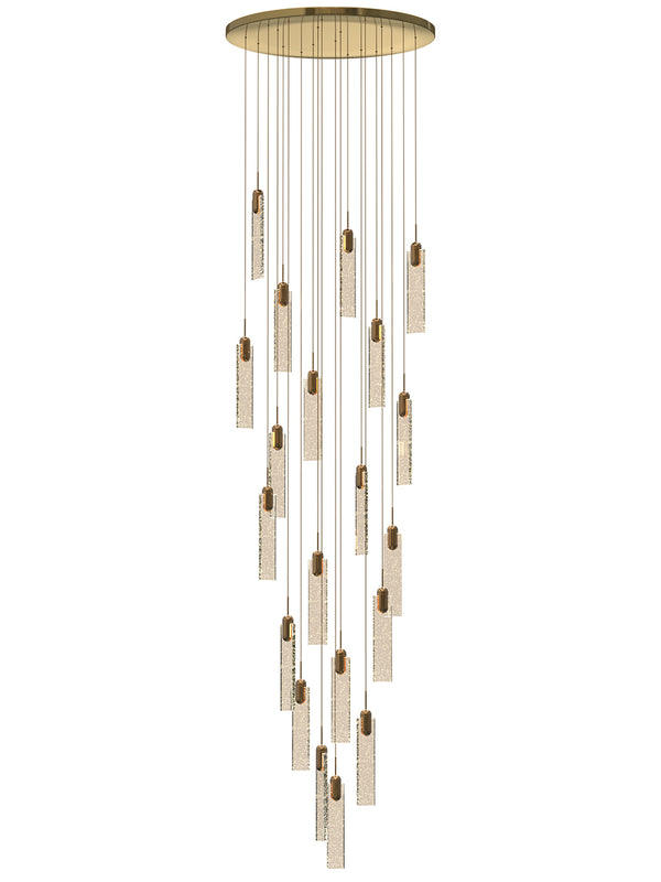 luxury flake crystal pendant light