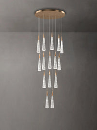 dimension of 15 lights crystal raindrop pendant light