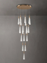 dimension of 20 lights crystal raindrop pendant light