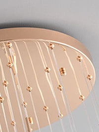 canopy of clear raindrop crystal pendant light
