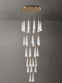 dimension of 36 lights crystal raindrop pendant light
