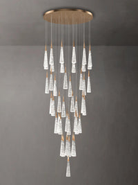 dimension of 45 lights crystal raindrop pendant light