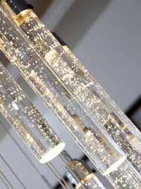 shining crystal bubble cylinder lampshades