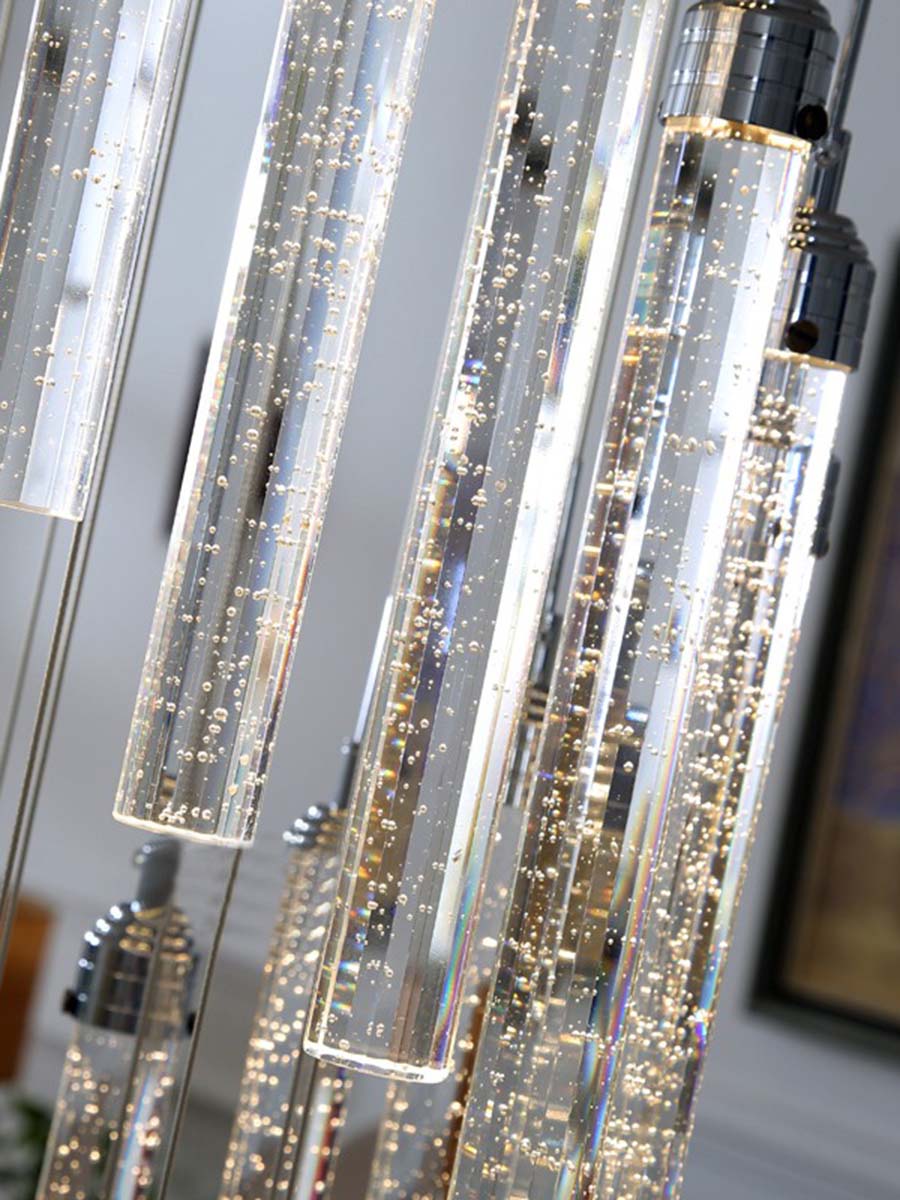 crystal bubble cylinder lampshades