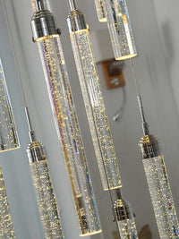 shining crystal bubble cylinder lampshades