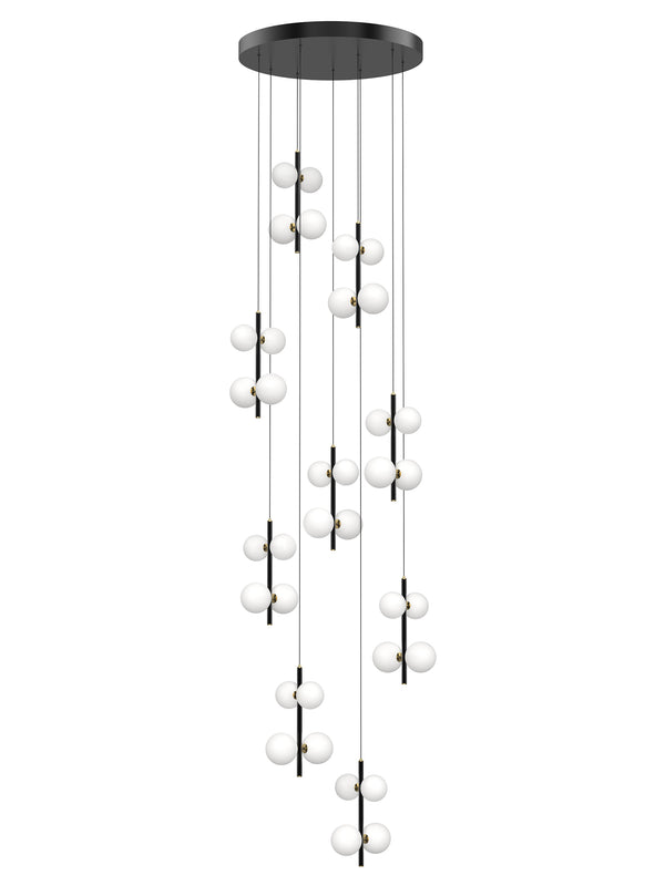 multi opal globe pendant lighting