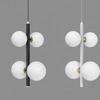 4 opal globe lampshades
