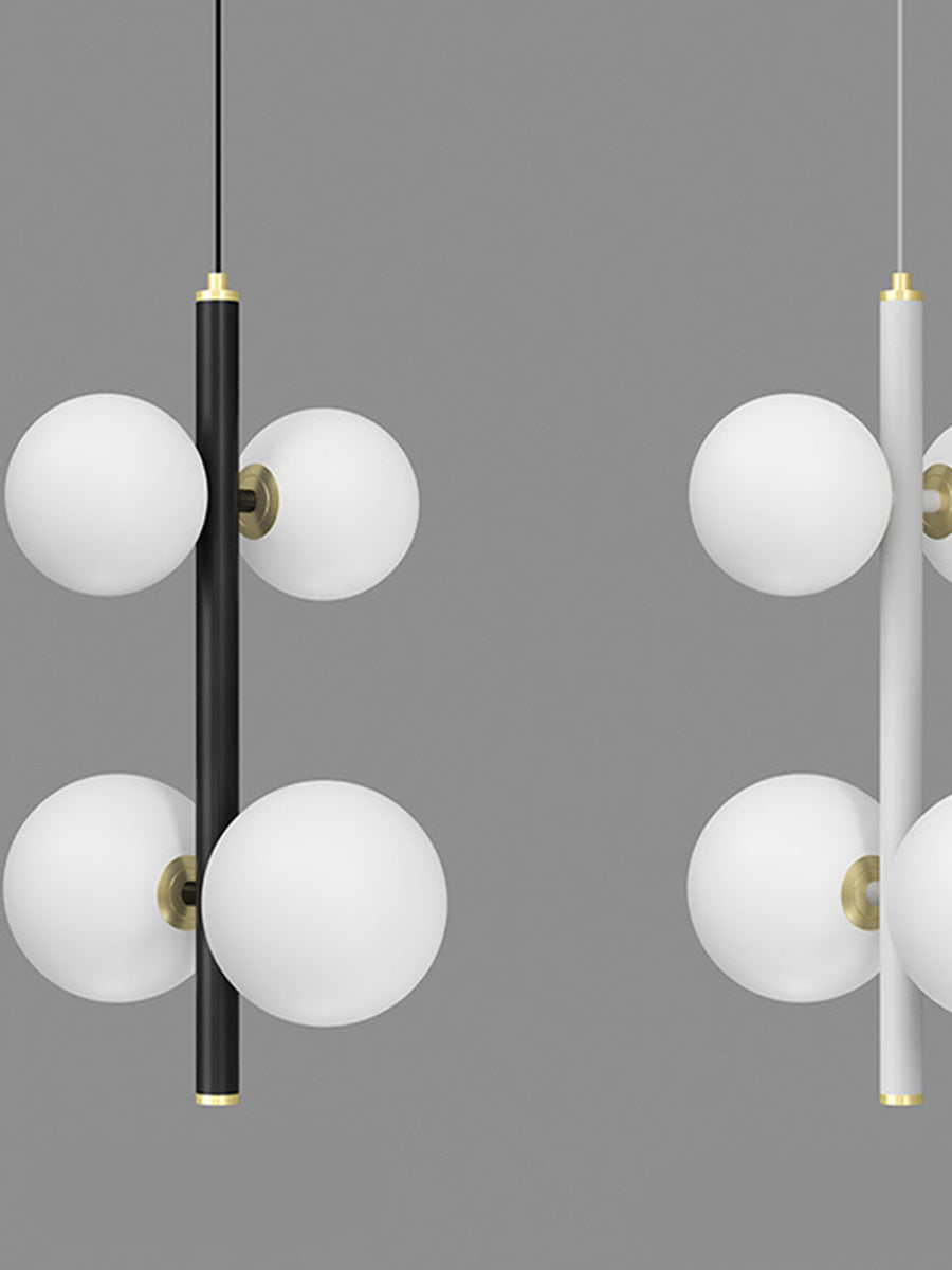 4 opal globe lampshades