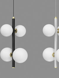 4 opal globe lampshades