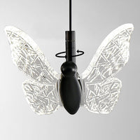 one smoke grey crystal butterfly lampshade